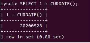 mysql curdate3