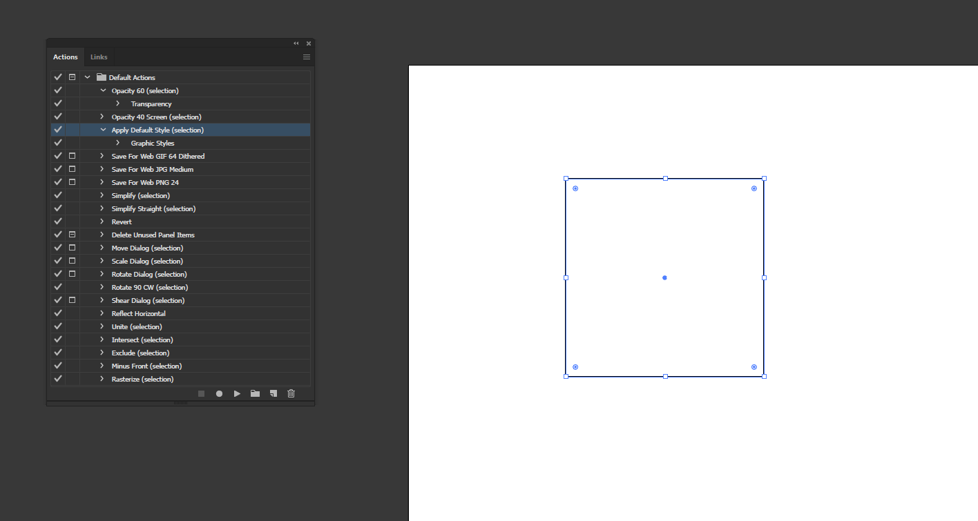 Action in Illustrator output 6