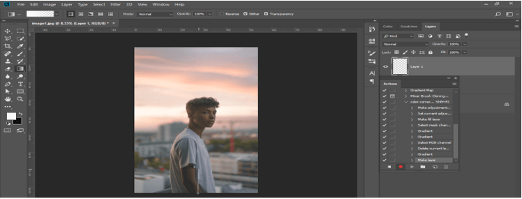 Action in Photoshop 15