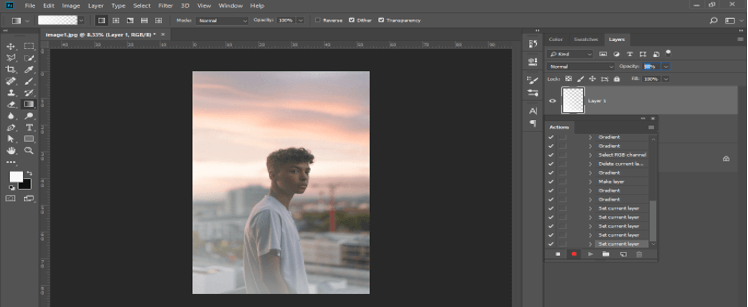 Action in Photoshop 16