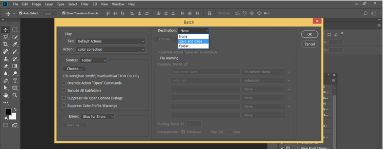 Save and Close option 23