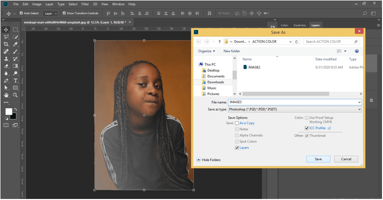 Action in Photoshop 25