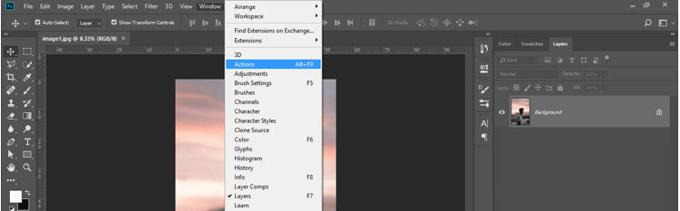 Action in Photoshop 3