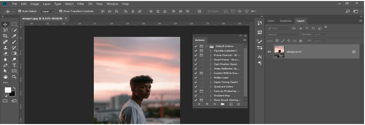 Action in Photoshop 4