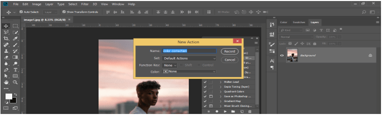 Action in Photoshop 6