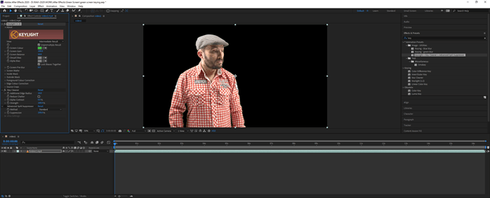 After Effects green screen output 5