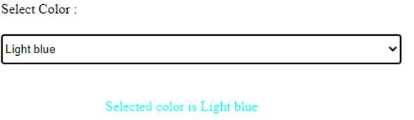 Selected color is Light blue