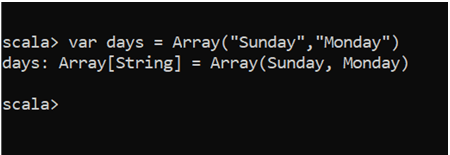 Array in Scala-1.1
