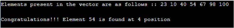 C++ Find Element in Vector-1.2