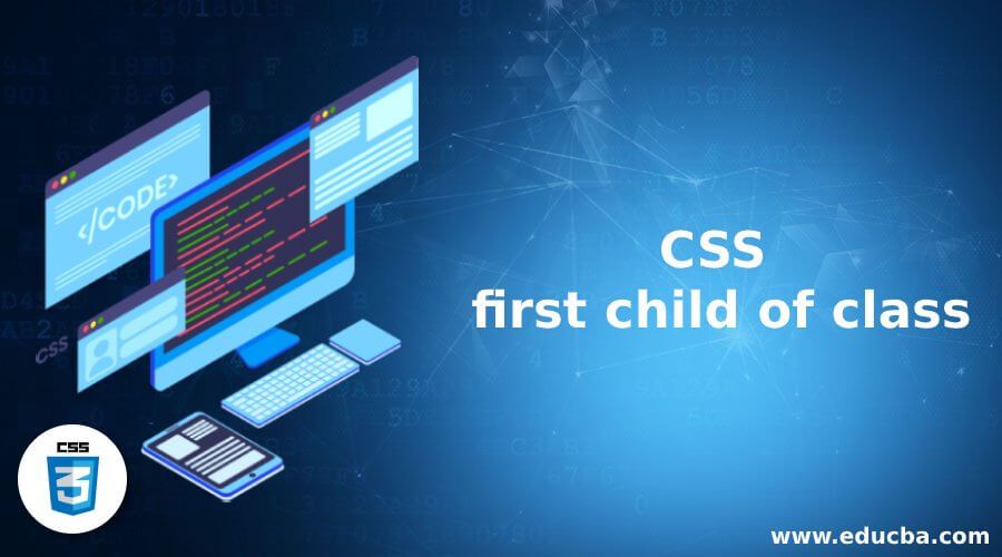 CSS first child of class