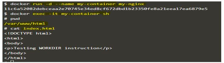 newly created image and connect