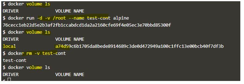 we can use the ‘-v’ option