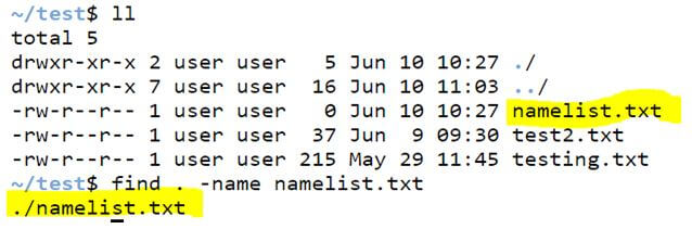 Find Command in Unix 2