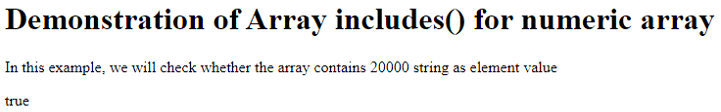 JavaScript Array Contain-1.1