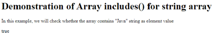 JavaScript Array Contain-2.1