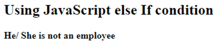 JavaScript elseIf-2.2