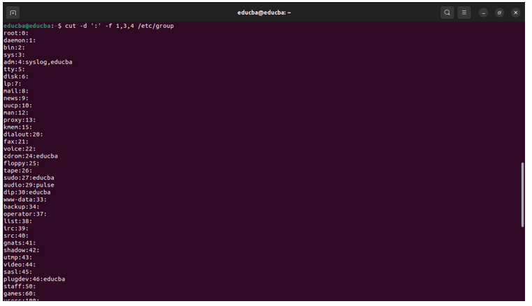 Linux List Groups 10