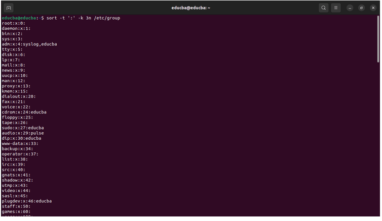 Linux List Groups 12