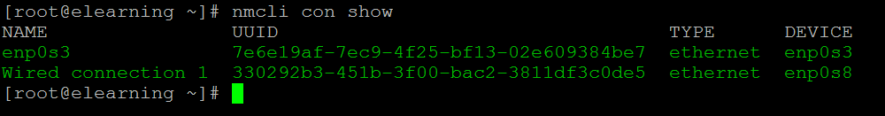 Linux network manager output 2