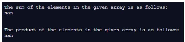 NumPy NaN 4
