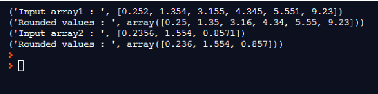 NumPy Round-1.2