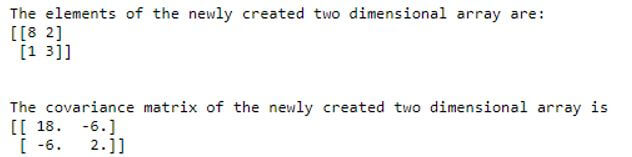 creating a two dimensional array
