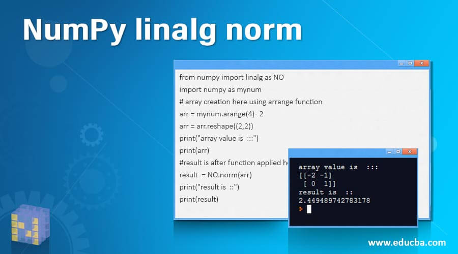NumPy linalg norm