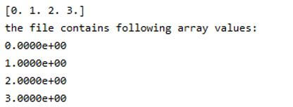 1D Array with exponential notation