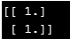 Numpy ones-1.3