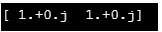 Numpy ones-2.3