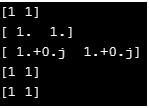 Numpy ones-2.5