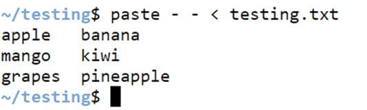 Paste Command in Unix 6
