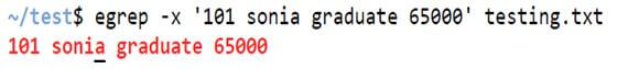 egrep command in unix 6