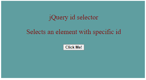 jQuery id Selector-2.2