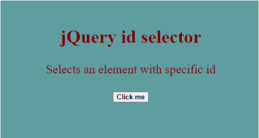 jQuery id Selector-4.2