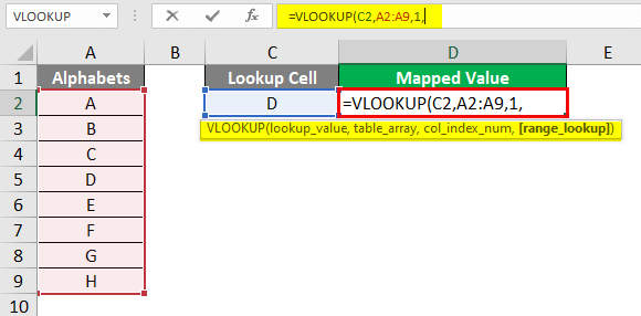vlookup names 1-4