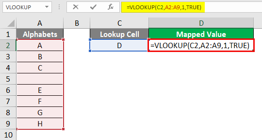 vlookup names 1-8