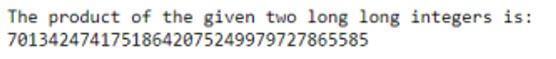 to multiply two large large numbers