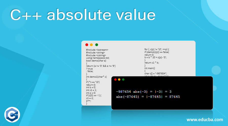 C++ absolute value