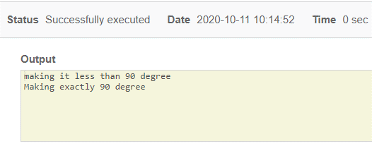 C++ interface output 1