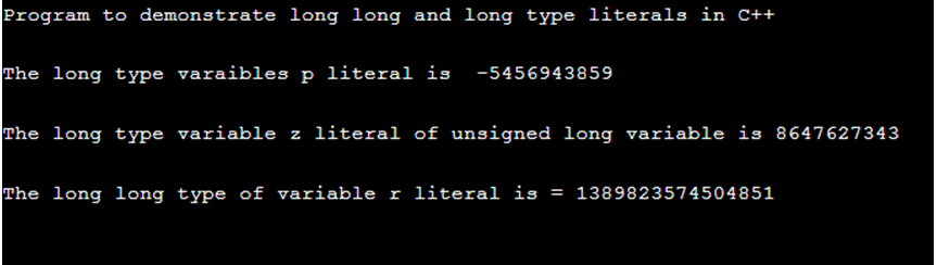 C++ long-1.3