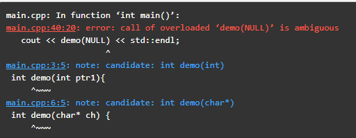 C++ nullptr output 2