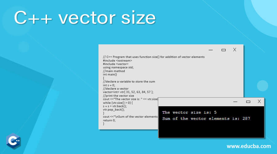 C++ vector size