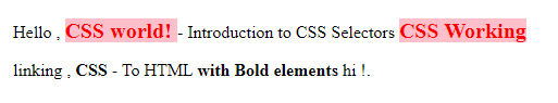 CSS Descendant Selector 3
