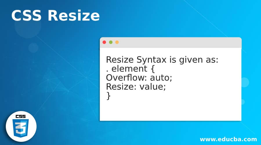 CSS Resize