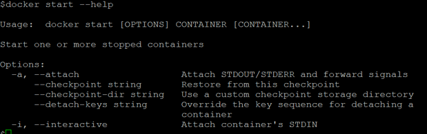 Docker start 1