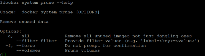 Docker system prune 1