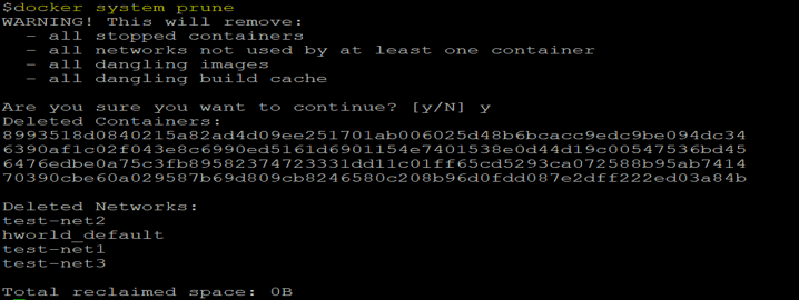 Docker system prune 4