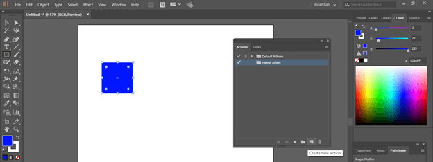 Illustrator Repeat Action output 14