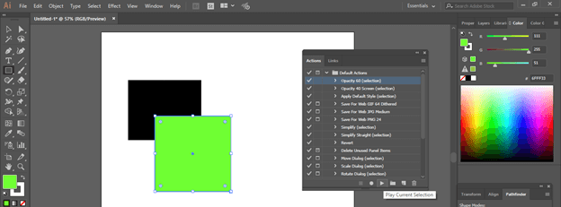Illustrator Repeat Action output 6